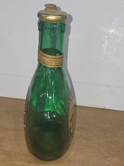 Vintage Mateus Rose Wine Bottle Green Metal Pull Cap AS IS Label Torn vb98