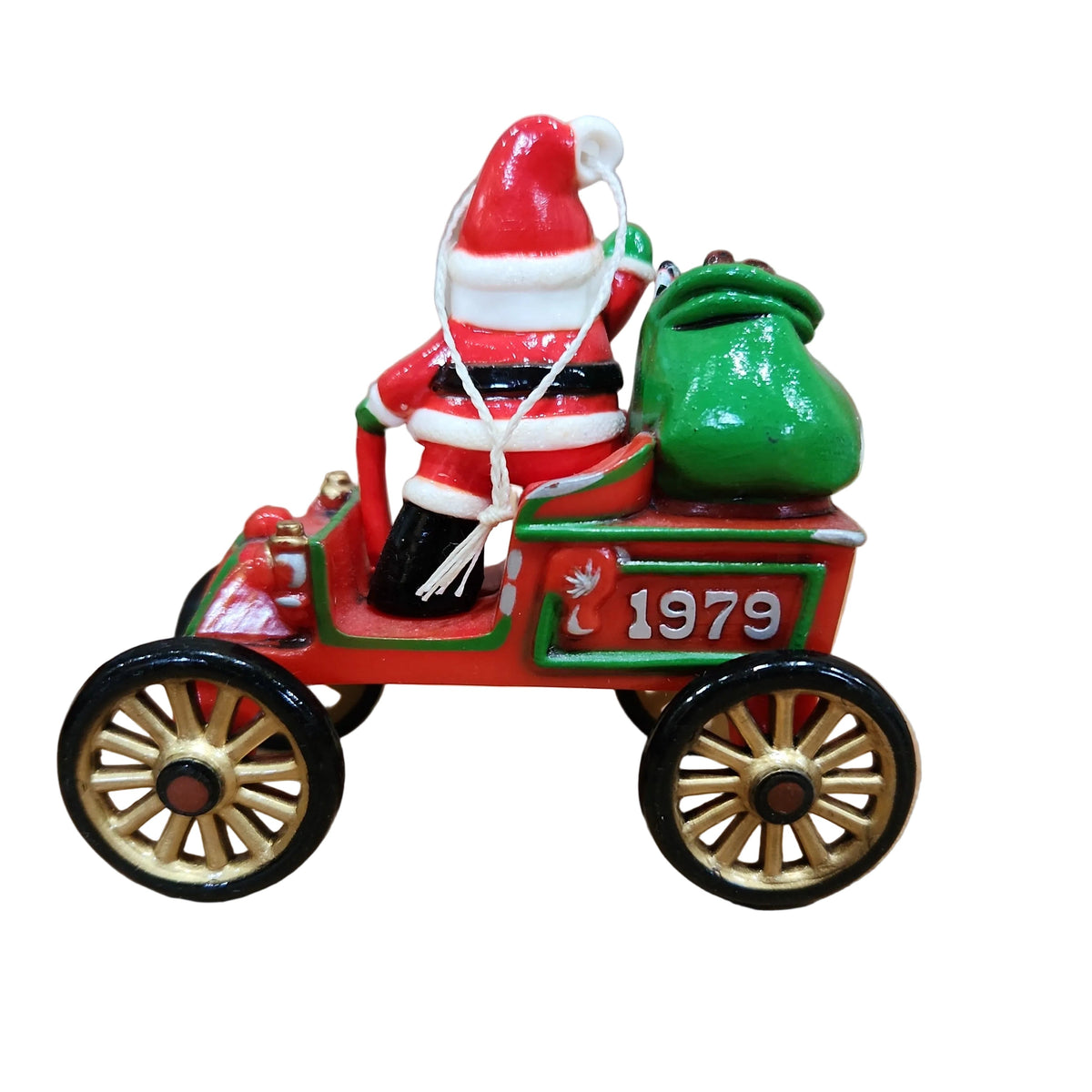 Hallmark 1979 Here Comes Santa Santa's Motor Car Ornament; #1 in Series;