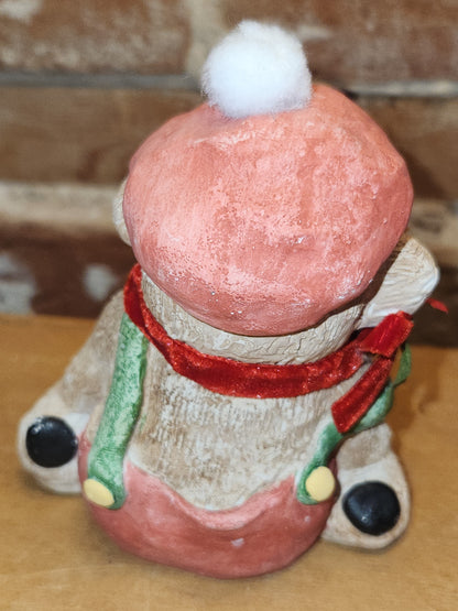 Vintage Dreamsicles Christmas Teddy 1994 Kirstin Haynes Cast Art Industries di16