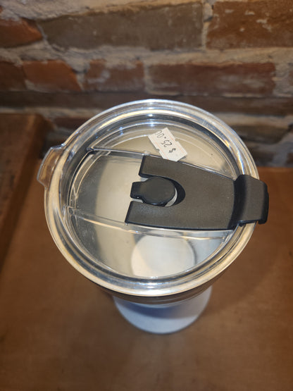 32 oz Stainless Steel Insulated Tumbler with Tumbler Lid and Ring to hold Coffee Cup from Coffee Shop AS IS CLEARANCE ct7