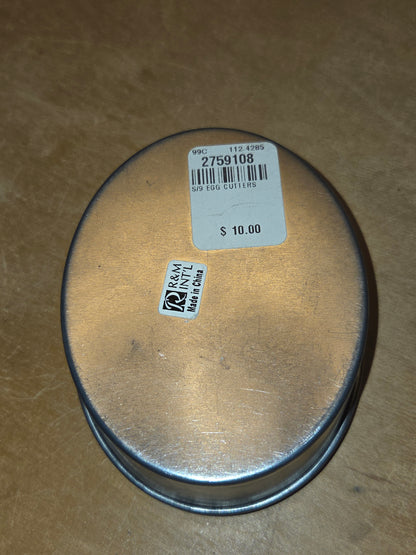 Vintage Williams-Sonoma Easter Egg Shaped Oval Cutters WS17
