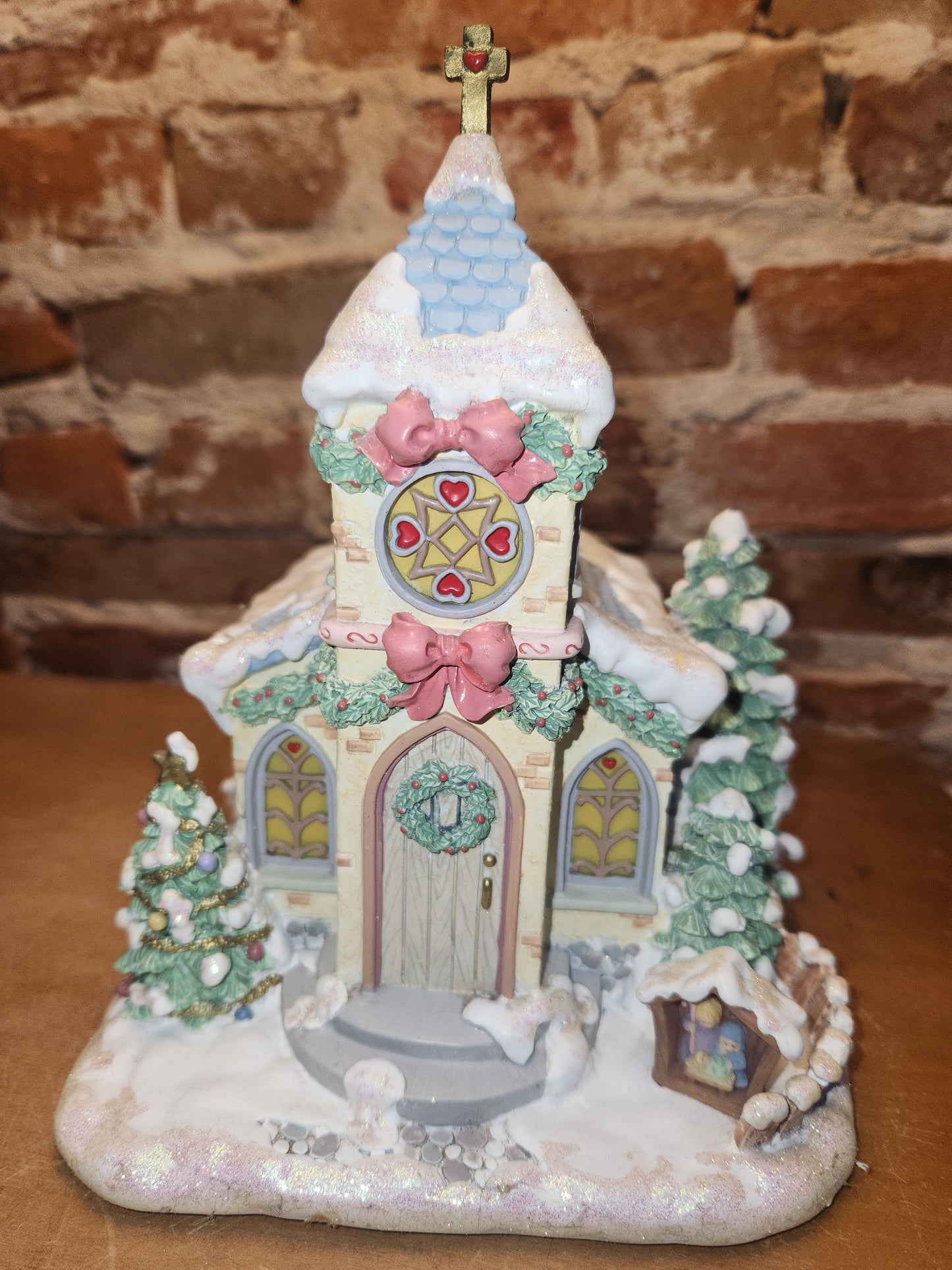 Vintage Hathorne Village Precious Moments Village Tiny Treasures Church and Carollers pm4