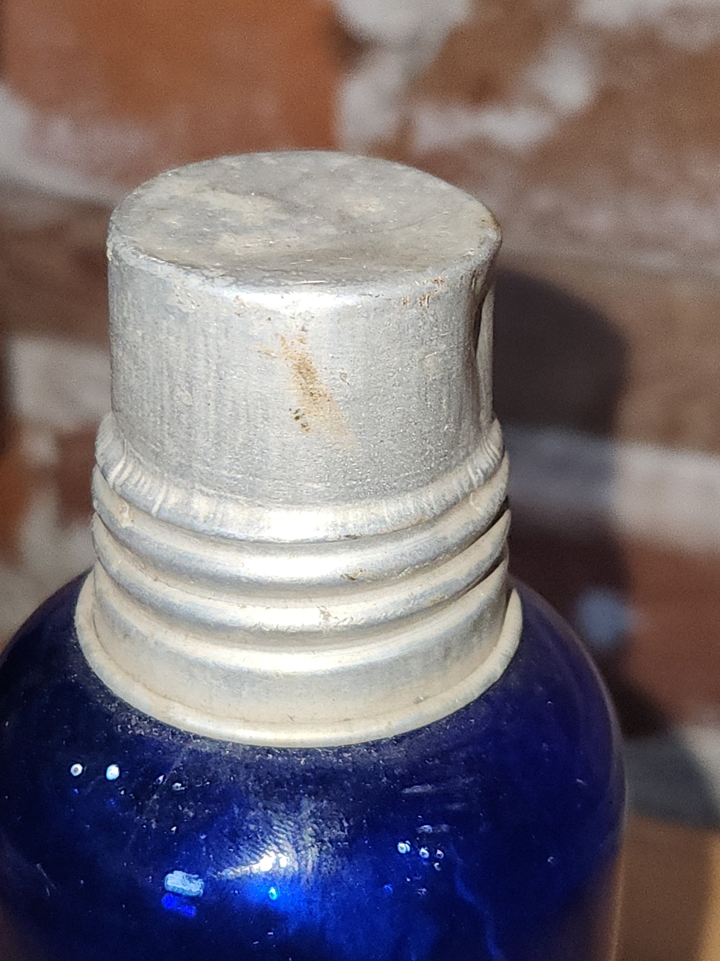 Vintage Medicine Bottle Cobalt Blue Glass vmb2