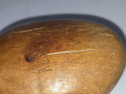 Antique Wooden Foot-Form Pat Nov 1907 Sock Darner Hand Stiching Knitting Vintage vss7