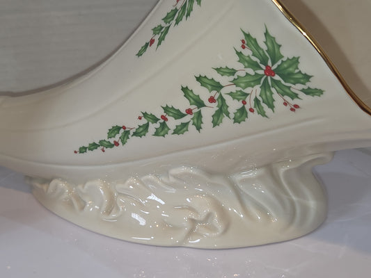 Vintage Lenox Cornucopia Christmas Centerpiece Retired lx8