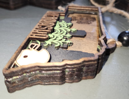 Layered Nebraska Ornament ne9
