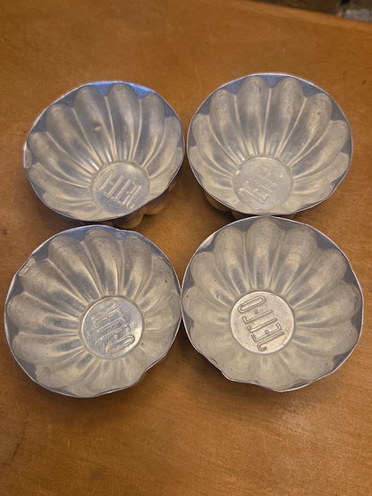 Vintage Jello Brand Aluminum Tins Molds Cake Tart Set of al66
