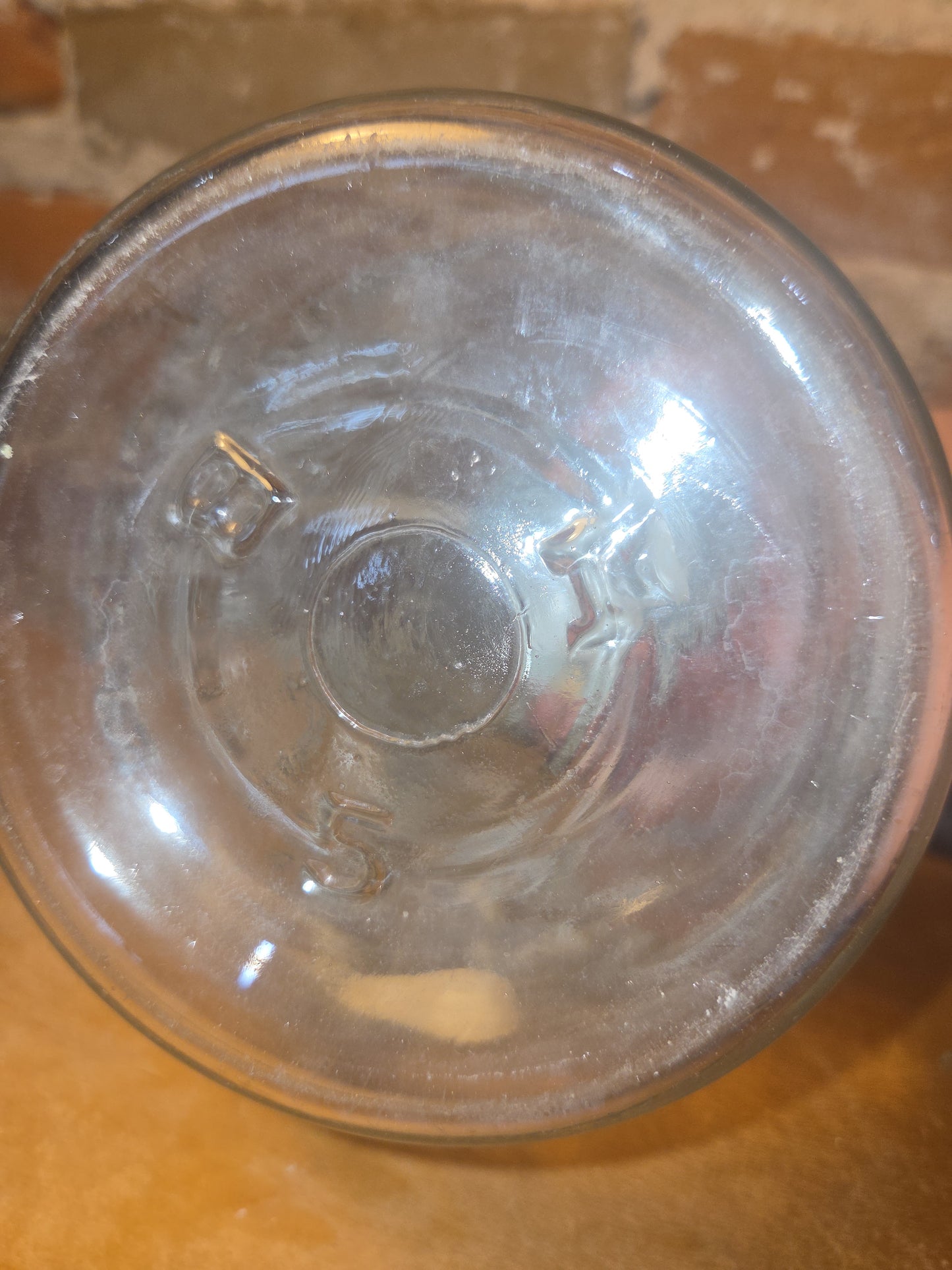 Vintage 1/2 Gallon Jar Atlas Strong Shoulder Mason Clear Glass with Atlas Zinc Lid jar54