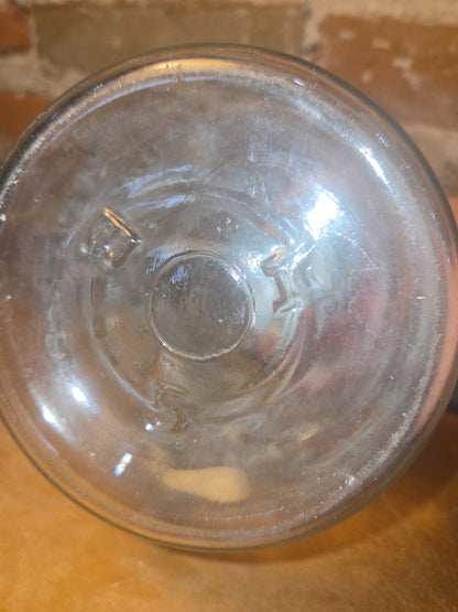 Vintage 1/2 Gallon Jar Atlas Strong Shoulder Mason Clear Glass with Atlas Zinc Lid jar54
