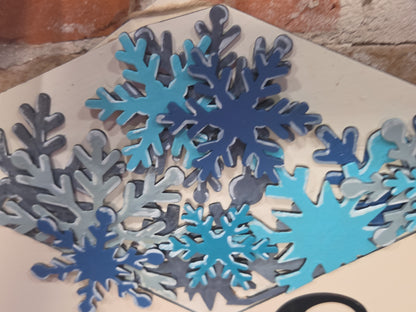 Snowflake Winter Insert for Envelope Door Sign *sign sold seperately* ei27