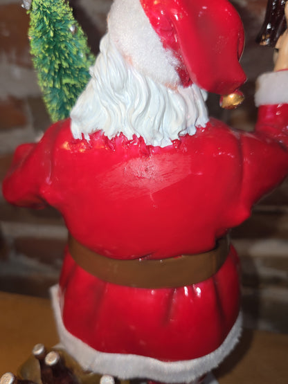 Vintage Coca-Cola Department 56 75th Anniversary Santa Holding Tree and Coke 2006 sf04