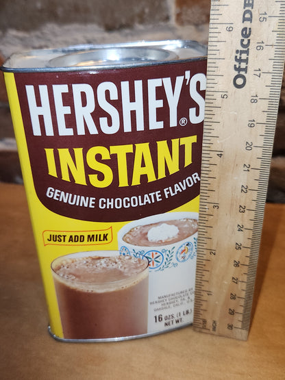Vintage Hershey’s Instant Genuine Chocolate Flavor Drink Mix Tin NO CONTENTS  ti11