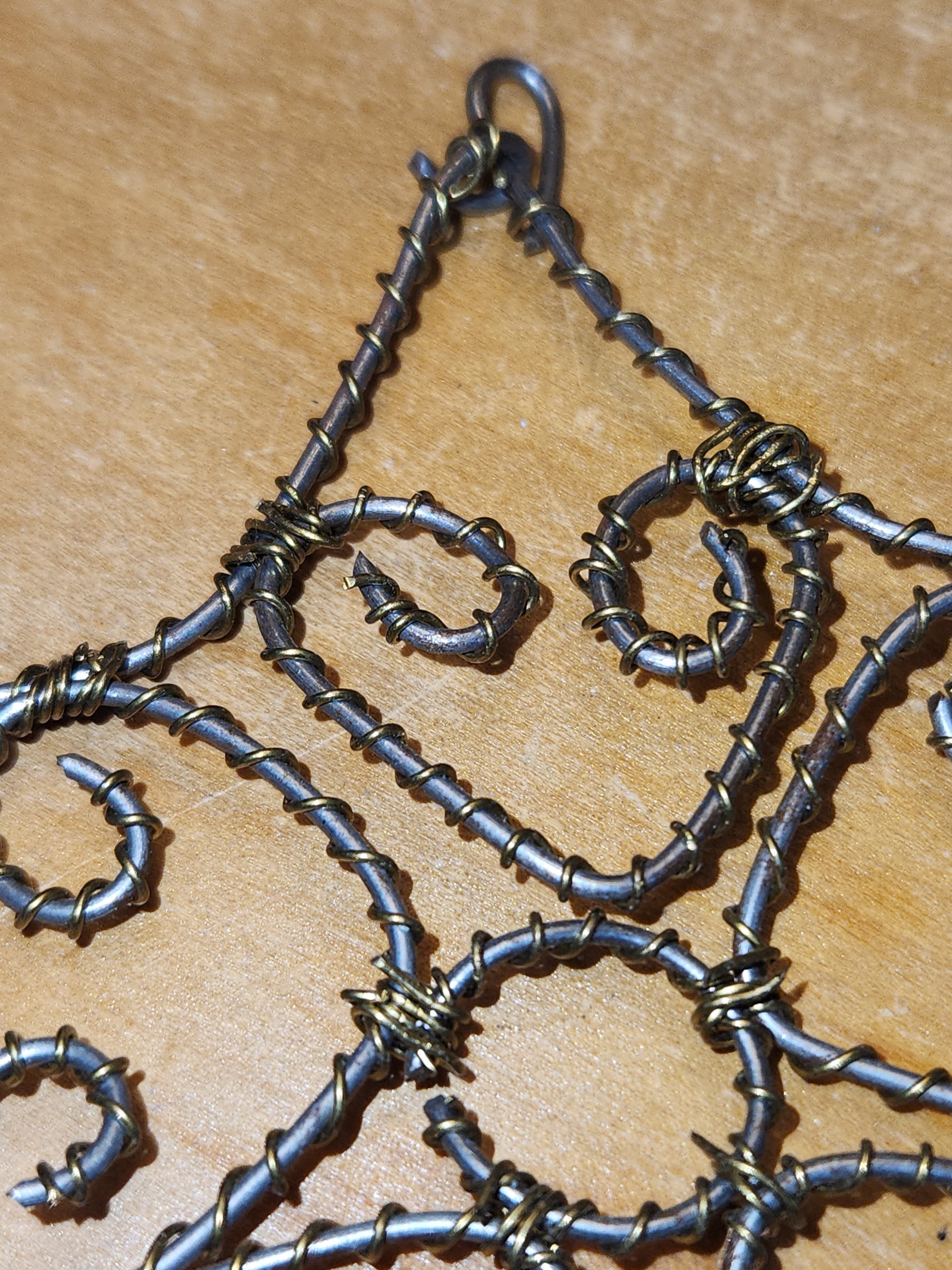 Handmade Wire Twist Ornaments Set of 16