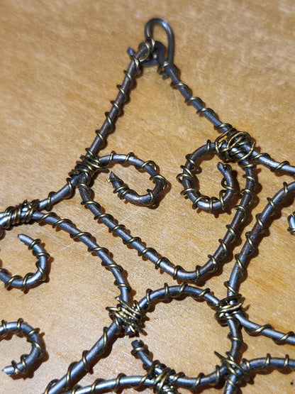 Handmade Wire Twist Ornaments Set of 16