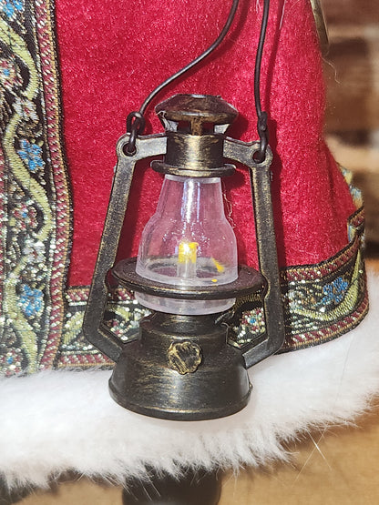 Ashland Christmas Collectible Santa Figurine Lantern Cardinal Tree sf3