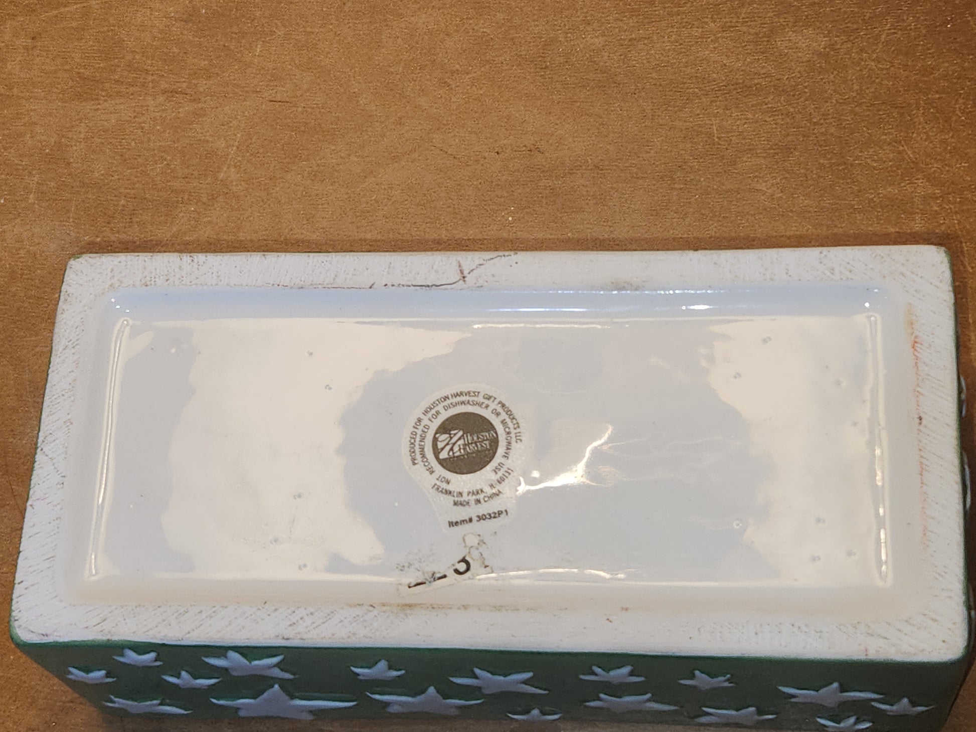 Houston Harvest Three Bears Ceramic Box Winter Stars tb76