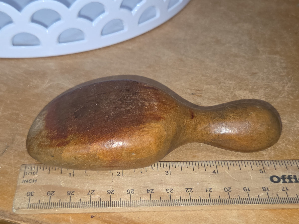 Antique Wooden Foot-Form Pat Nov 1907 Sock Darner Hand Stiching Knitting Vintage vss7