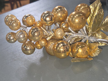 Vintage Mercury Glass Grape Cluster Ornament With Spare for Parts mg902