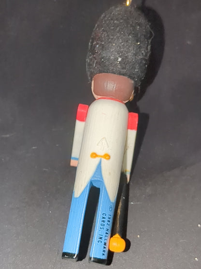 Vintage Hallmark Keepsake Ornament Miniature Clothespin Soldier England Queen's Royal Guard ornament 1st in Series 1982 hos1