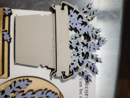 Tier Tray Decorations Handcrafted Lavender Fresh Cut Lavender Lavender Market Blue Truck ttl1