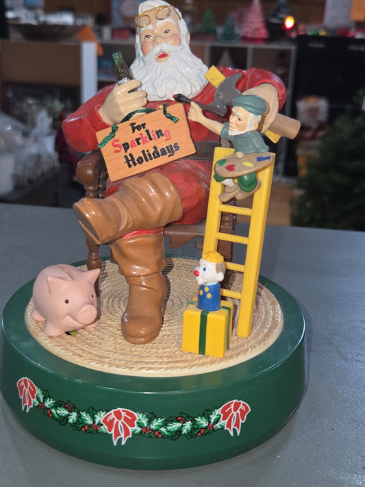 Vintage Coca-Cola Ertl Santa Claus Mechanical Christmas Coin Bank 2nd in Series Coke 1995 scb2