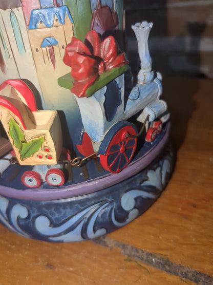 Jim Shore 4051543 Christmas Magic Is All Around Santa with Moveable Train with box 2015