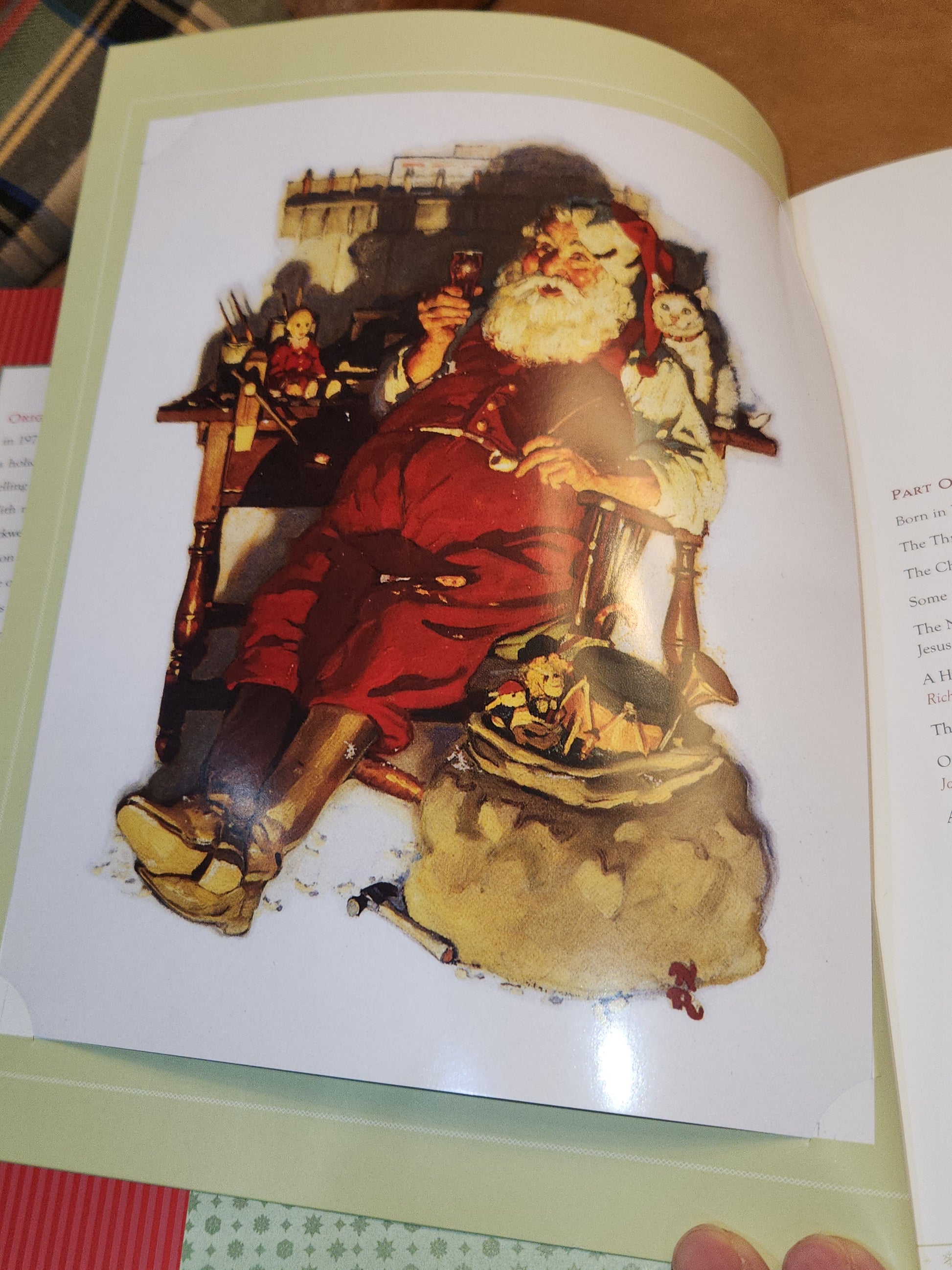 Norman Rockwell's Christmas Book Revised and Updated Edition 8 Frameable Prints bk010
