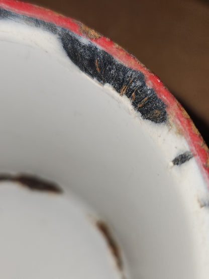 Vintage Enamelware Cup 2 3/4" Tall ew03