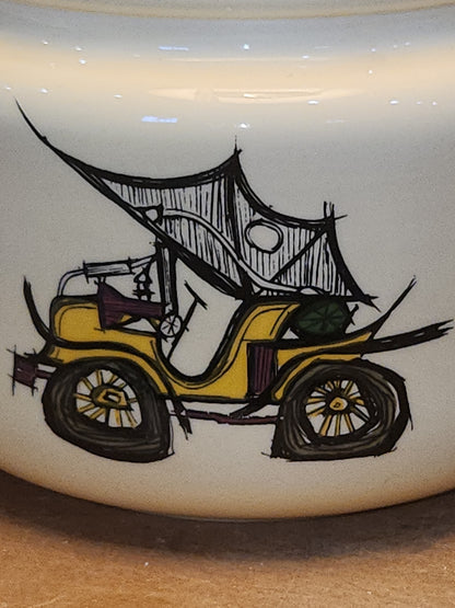 Vintage Deco Pipe Tobacco Humidor Jar Japan MCM Jalopy tj6