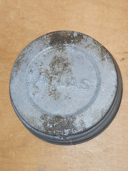 Vintage Atlas Strong Shoulder Clear Quart Jar and Atlas Lid jar92