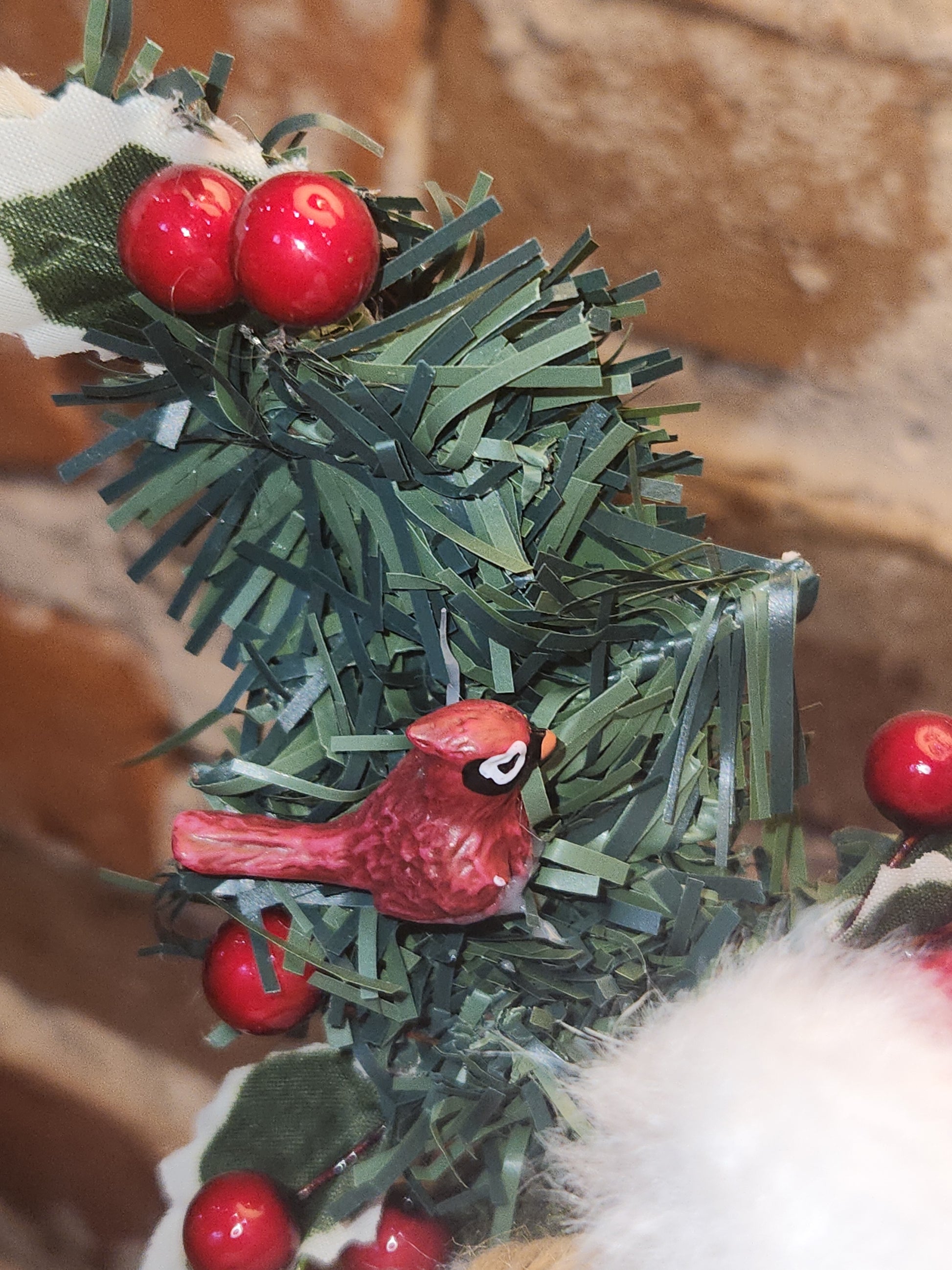 Ashland Christmas Collectible Santa Figurine Lantern Cardinal Tree sf3