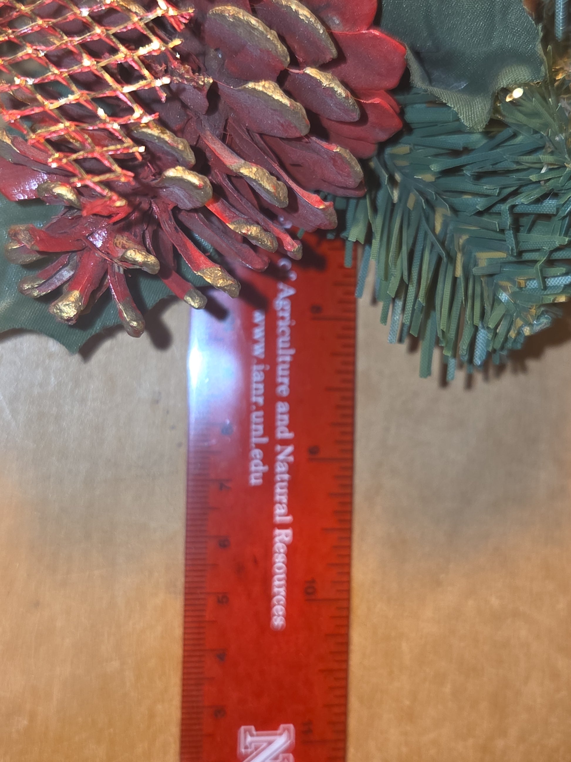 Vintage Christmas Candle Ring Centerpiece Gift Ornament Berries