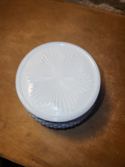 Vintage Westmoreland Milk Glass Hobnail Rose Bowl Diamond-point Pattern mg45