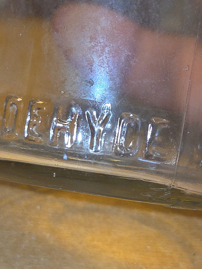 Vintage Medicine Bottle Amboy Formaldehyde Cleveland Perth Clear Glass vmb02