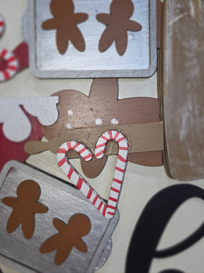 Making Gingerbread Men and Candy Canes Insert for Interchangeable Pot Spilling Door Sign *Sign Sold Seperately* pi10