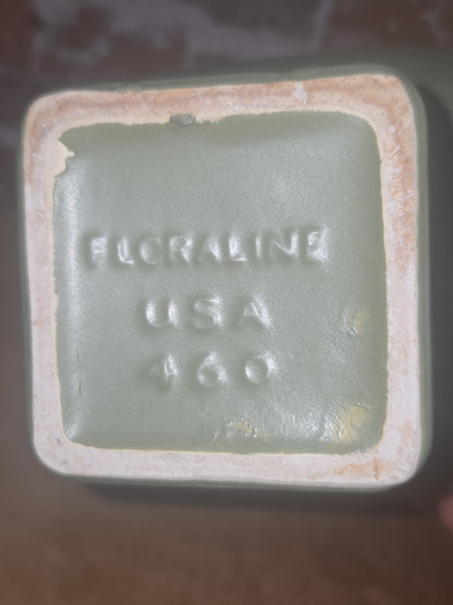 Vintage Planter McCoy Floraline USA 460 Pedestal Olive Green AS IS Read Description pl90