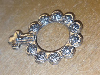 Vintage Rosary Ring and How to Pray the Rosary Booklet Knights of Columbus