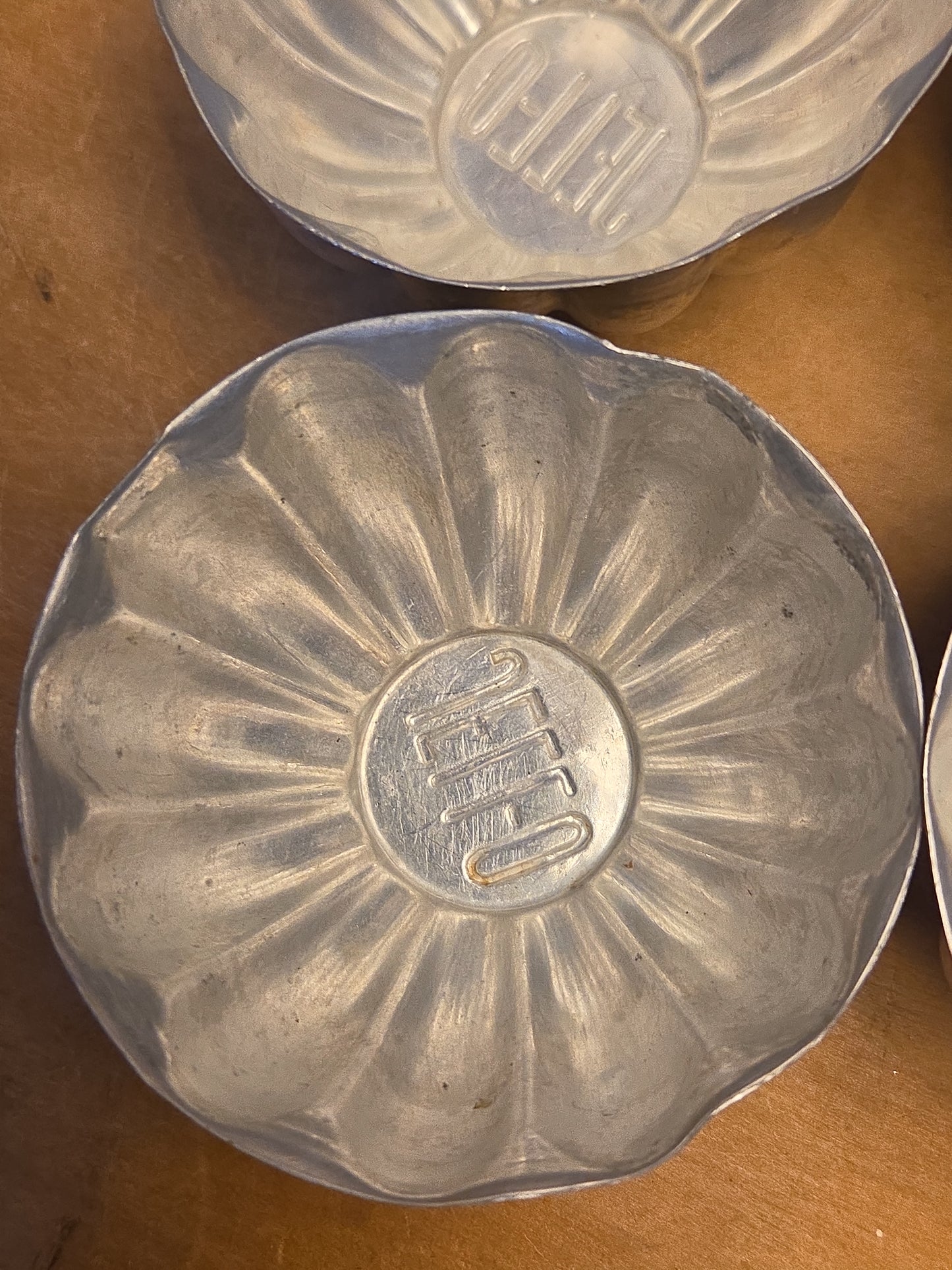 Vintage Jello Brand Aluminum Tins Molds Cake Tart Set of al66