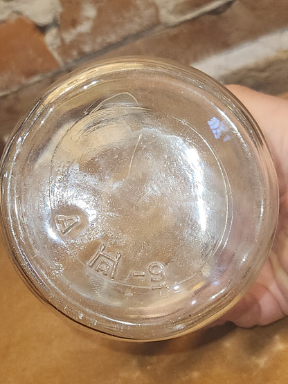 Vintage Atlas Strong Shoulder Clear Quart Jar and Atlas Lid jar92