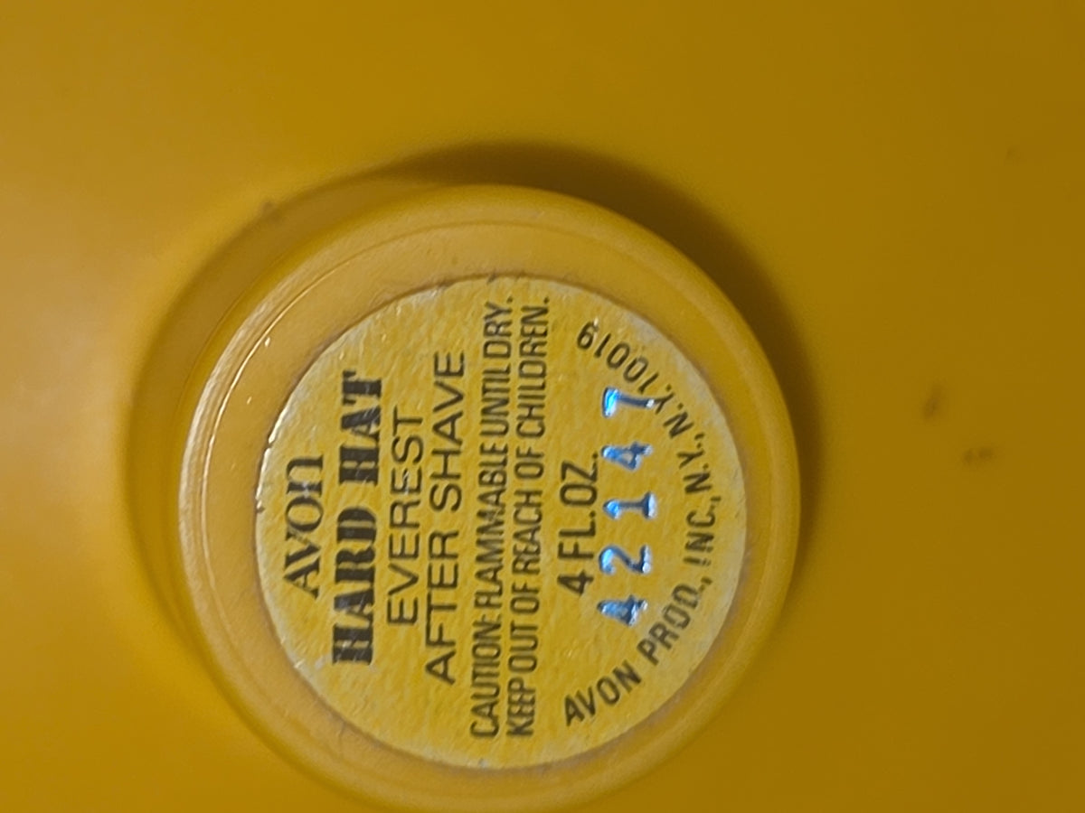 Vintage Avon After Shave Foreman Boss Hard Hat Bottle Everlast Archie EMPTY AS Is