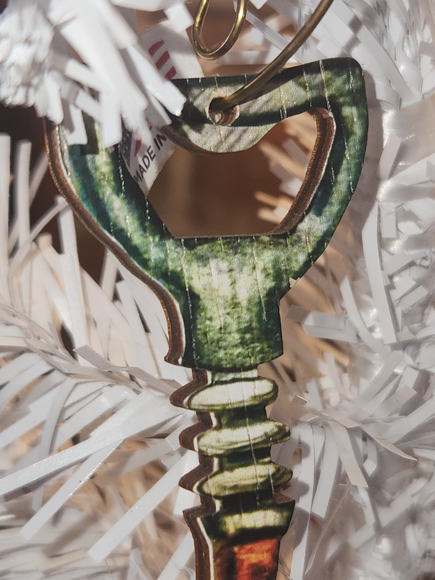 Birch Wood Corkscrew Grape Vine Ornament CLEARANCE
