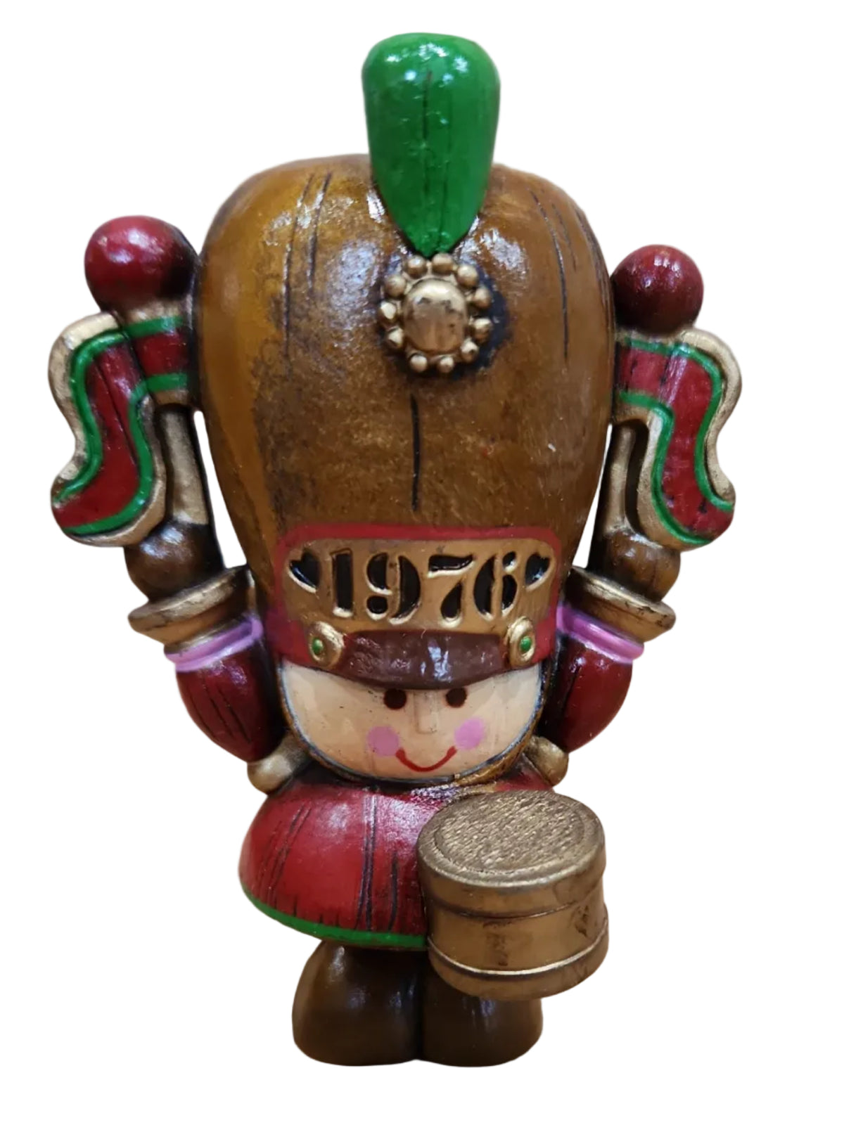 Hallmark 1976 Drummer Boy Christmas Ornament Vintage Drum Toy Soldier w/Box