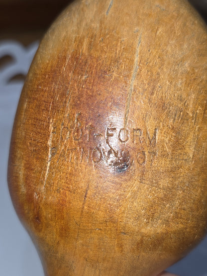 Antique Wooden Foot-Form Pat Nov 1907 Sock Darner Hand Stiching Knitting Vintage vss7