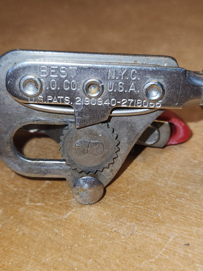 Vintage Manual Hand-crank Can Opener Best Co. N.Y.C U.S.A US Pats. 2190940-2718055 kt60