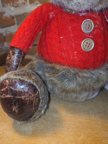 Buffalo Plaid Plush Weighted Bottom Moose Set Boy and Girl Hannah's Handiworks
