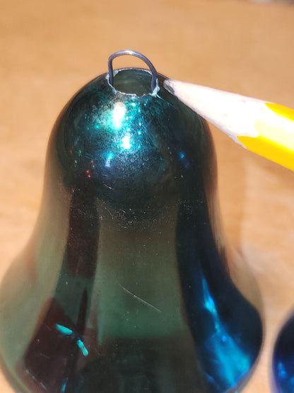 Vintage Hard Plastic Bells Set of 4 AS IS