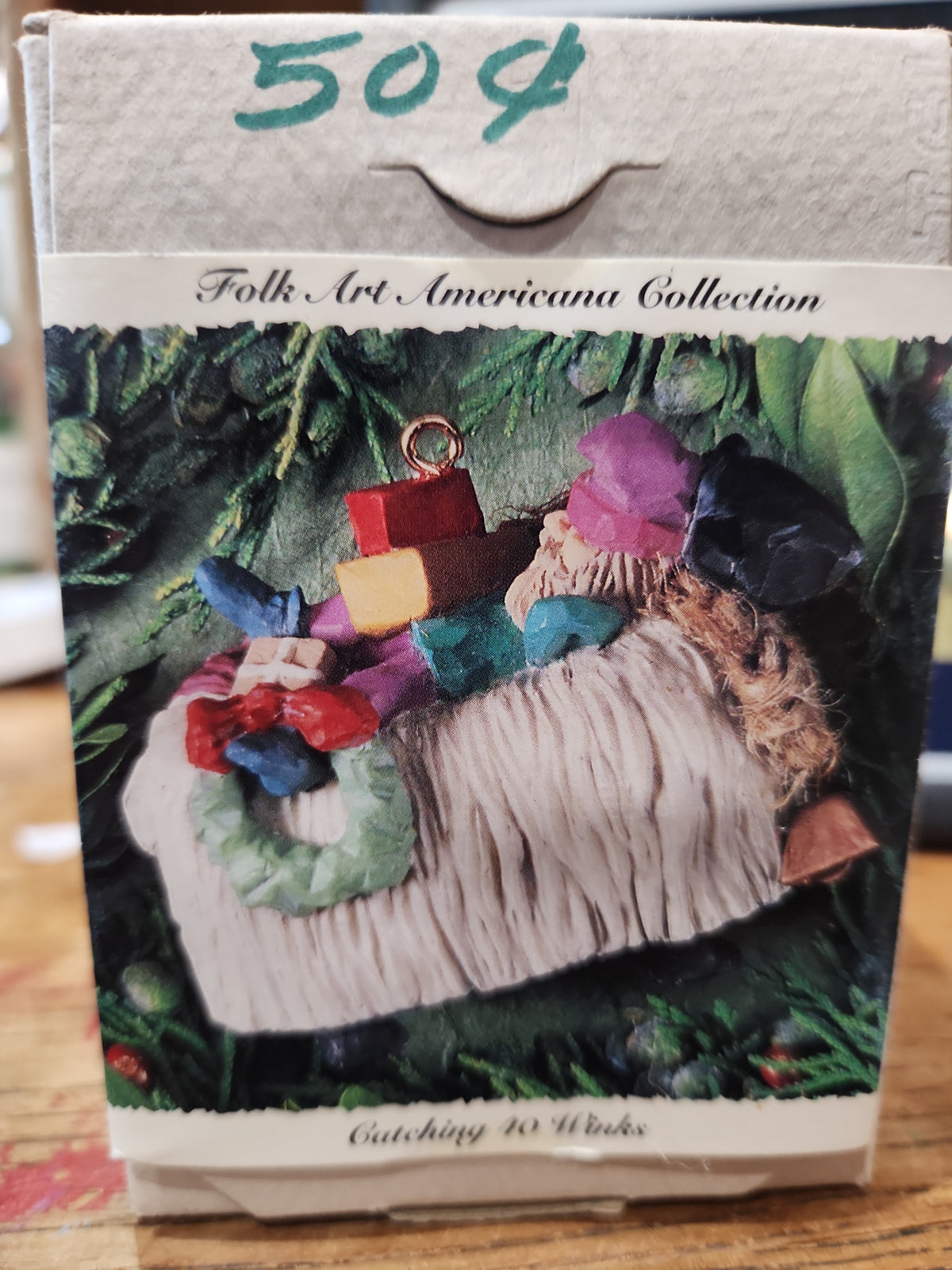 Vintage Hallmark Keepsake Ornament Folk Art Americana Collection Catching 40 Winks 1994
