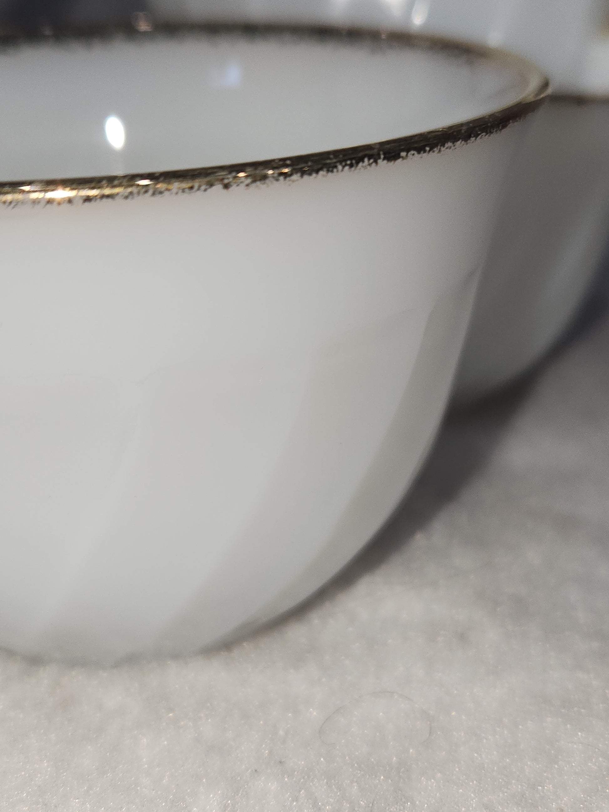 Vintage Fire King White Milk Glass Ribbed Swirl Tea Cup Oven Ware set of 5 fk4
