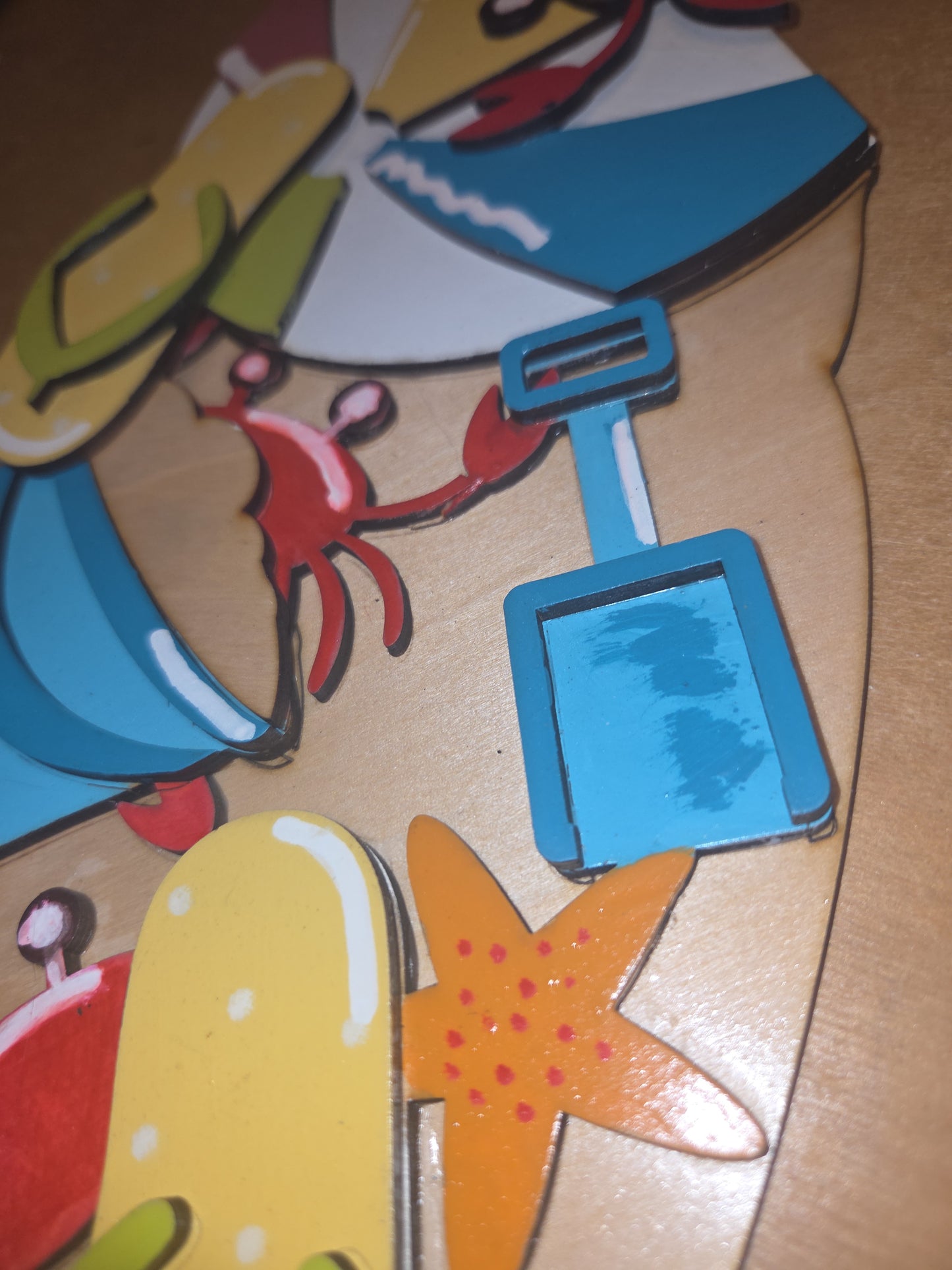 Beach Crab Summer Insert for Interchangeable Pot Spilling Door Sign *Sign Sold Seperately* dpi2
