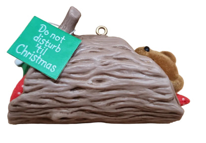 Vintage Hallmark Keepsake Ornament Do Not Disturb Bear 1985